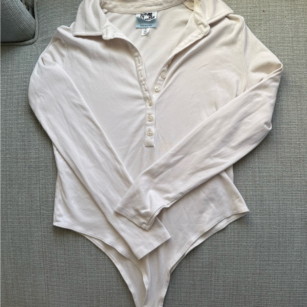 White Long Sleeve Women's Bodysuit